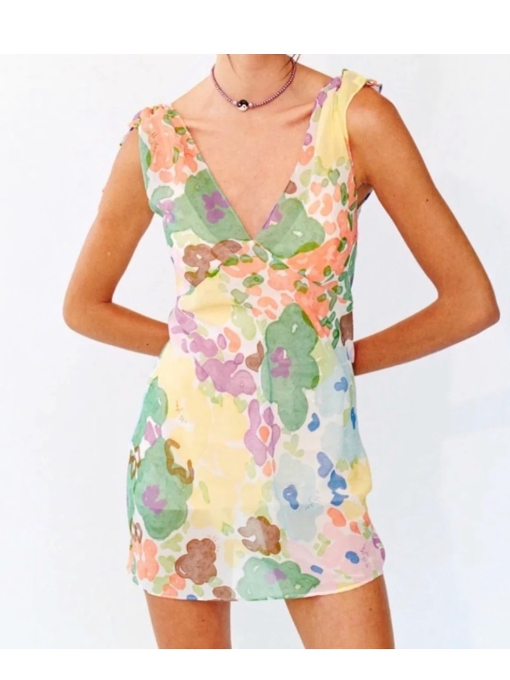 With Jean - Lani Dress Water Lilies Mini Dress - Multi
